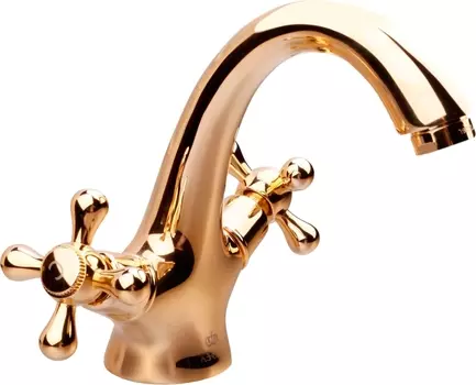 Смеситель Kaiser Carlson Style 44311-3 для раковины, золото