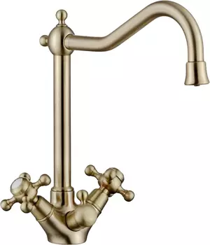 Смеситель Kaiser Carlson Style 44333-1 для кухонной мойки, бронза