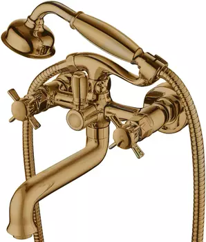Смеситель Kaiser Cross 41022-1 для ванны с душем, бронза