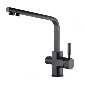 Смеситель KAISER Decor 40144-2 (черный мрамор) для кухонной мойки под фильтр