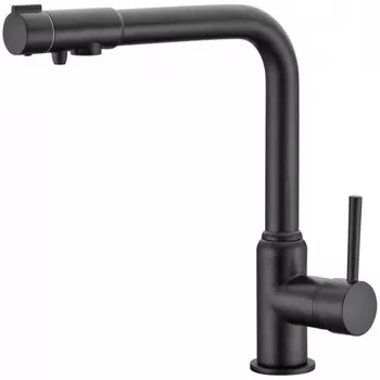 Смеситель Kaiser Teka 13044-9 для кухонной мойки черный матовый