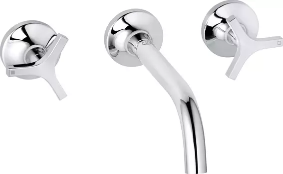 Смеситель Kludi Nova Fonte Deco 201440539 С ВНУТРЕННЕЙ ЧАСТЬЮ, для раковины