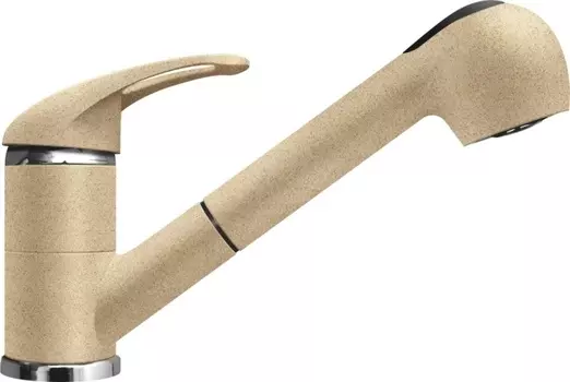 Смеситель Lava SG03 DUN для кухонной мойки, с выдвижным изливом, светлый беж