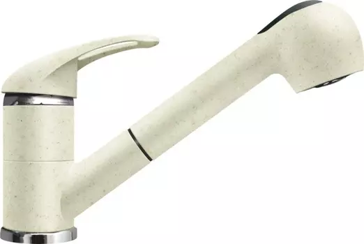 Смеситель Lava SG03 VNL для кухонной мойки, с выдвижным изливом, ваниль