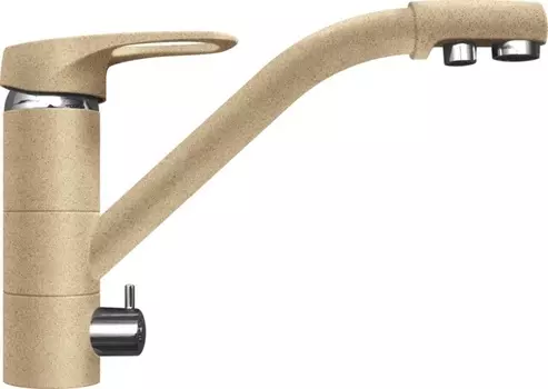 Смеситель Lava SG05 DUN для кухонной мойки, с подключением к фильтру питьевой воды, светлый беж