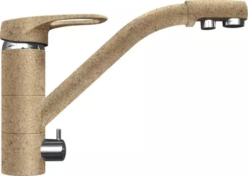 Смеситель Lava SG05 SAH для кухонной мойки, с подключением к фильтру питьевой воды, бежевый