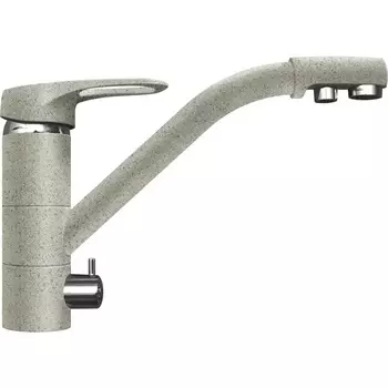 Смеситель Lava SG05 SCA для кухонной мойки, с подключением к фильтру питьевой воды, серый