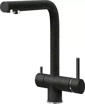 Смеситель Lava SG14 BAS для кухонной мойки, с подключением к фильтру питьевой воды, черный