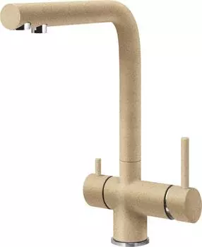 Смеситель Lava SG14 DUN для кухонной мойки, с подключением к фильтру питьевой воды, светлый беж