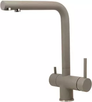 Смеситель Lava SG14 SCA для кухонной мойки, с подключением к фильтру питьевой воды, серый