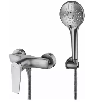Смеситель Lemark Bronx LM3703GM для душа, графит