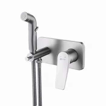 Смеситель Lemark Bronx LM3720GM для биде, графит