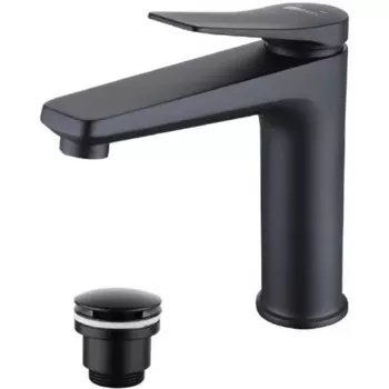 Смеситель Lemark Bronx LM3737BL для раковины, черный