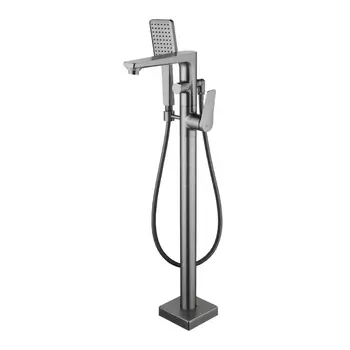 Смеситель Lemark Bronx LM3744GM напольный, для ванны с душем, графит