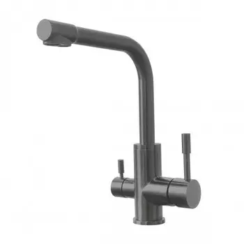 Смеситель Lemark Expert LM5061GMN для кухонной мойки, графит