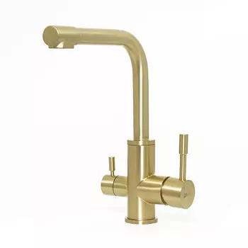 Смеситель Lemark Expert LM5061LGN для кухонной мойки, светлое золото