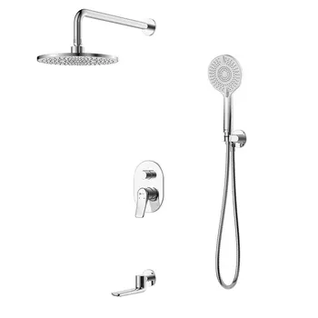 Смеситель Lemark Ortus LM11322C для ванны с душем, встраиваемый, с изливом, хром