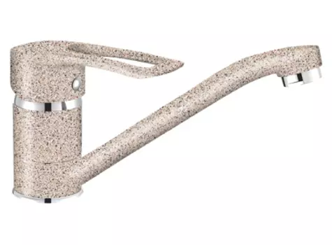 Смеситель Lemark Rossinka T40-21LM302 для кухонной мойки, песочный