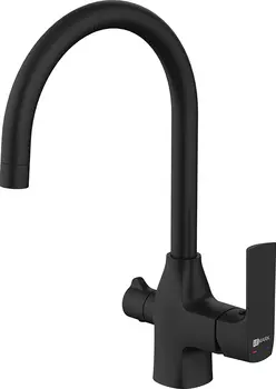 Смеситель Lemark Ursus LM7261BL для кухонной мойки, черный