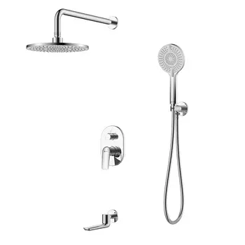 Смеситель Lemark Verba LM11422C для ванны с душем, встраиваемый, с изливом, хром