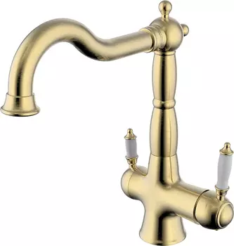 Смеситель Lemark Villa LM4858B для кухонной мойки, бронза