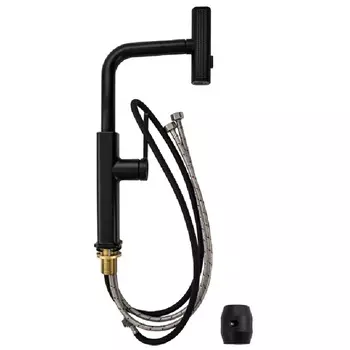 Смеситель Magnus 8262 для кухонной мойки, шаровый, Г-образный, черный