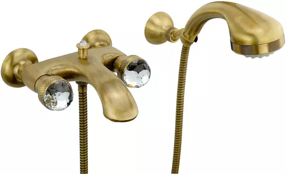 Смеситель Migliore Axo Swarovski 18476 для ванны с душем, бронза