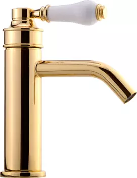 Смеситель Migliore Ermitage Mini 28575 для раковины, белый - золото