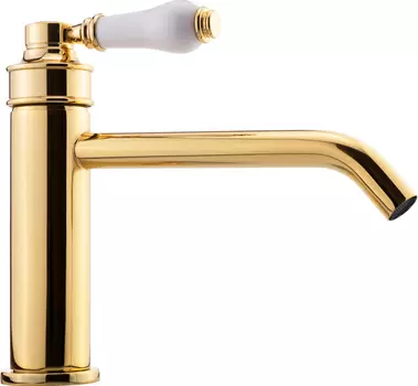 Смеситель Migliore Ermitage Mini 28578 для раковины, белый - золото