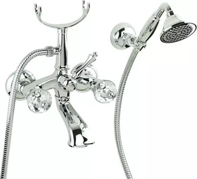 Смеситель Migliore Korona Crystall 27307 для ванны с душем, хром