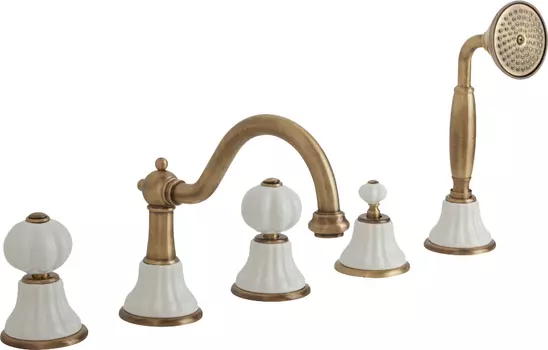 Смеситель Migliore Olivia 18997 на борт ванны, бронза