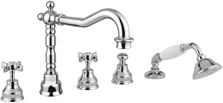 Смеситель Migliore Princeton 19357 на борт ванны, хром