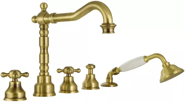 Смеситель Migliore Revival 19485 на борт ванны, бронза