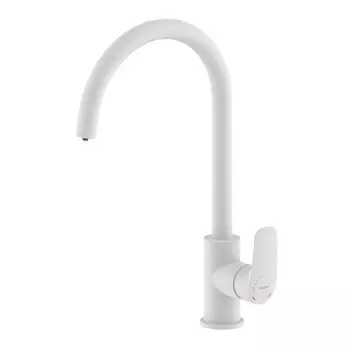 Смеситель Milardo Rora RORWTFJM05 для кухни белый матовый