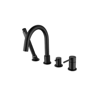 Смеситель на борт ванны Aquatek Европа AQ1348MB черный матовый