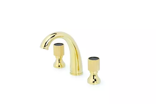 Смеситель на борт ванны Boheme Royal Cristal 297-Royal/CRST-black золото