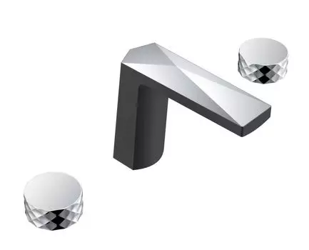 Смеситель на борт ванны Boheme Venturo 150-BCR-DIAMOND черный