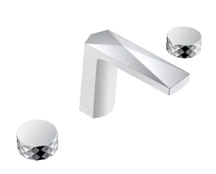 Смеситель на борт ванны Boheme Venturo 150-WCR-DIAMOND белый