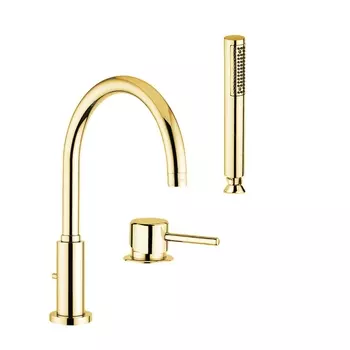 Смеситель на борт ванны Giulini FuturoF6565BDO золото