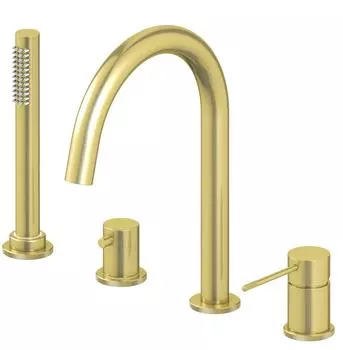 Смеситель на борт ванны Timo Saona 2320/17Y золото матовое