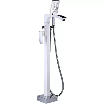 Смеситель напольный Gappo Jacob G3007-8 белый/хром