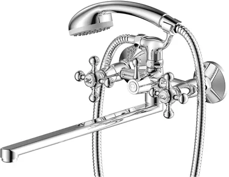 Смеситель Olive'S Girona 01221GR для ванны с душем, с длинным изливом