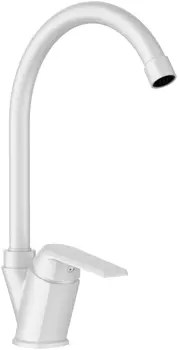 Смеситель OneLife P02-000w для кухонной мойки, белый
