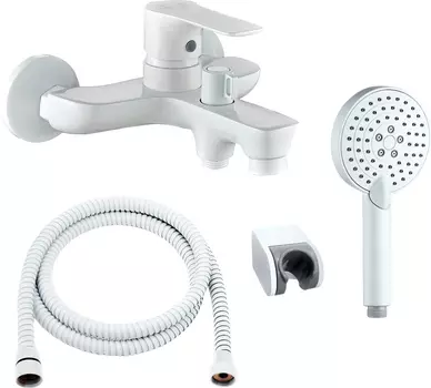 Смеситель Orange Aristo M19-300w для ванны с душем, белый