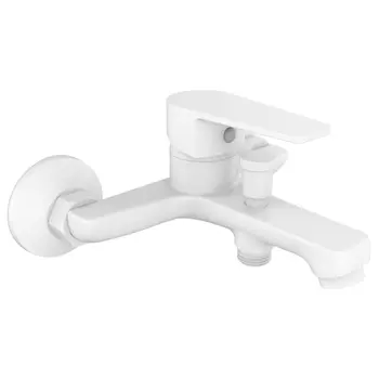 Смеситель Orange Loop M26-100w для ванны и душа белый