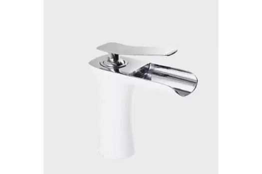 Смеситель Oute "Водопад" T711K для раковины, белый