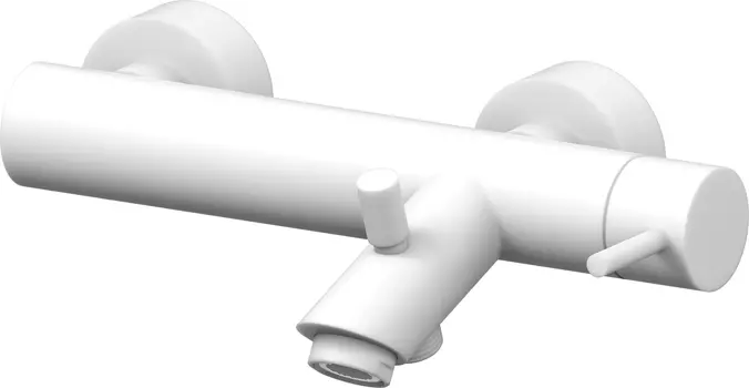 Смеситель Paffoni Light LIG022BO для ванны c душем, белый