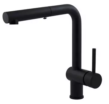 Смеситель Paffoni Light LIG285NO-MET для кухни, черный матовый