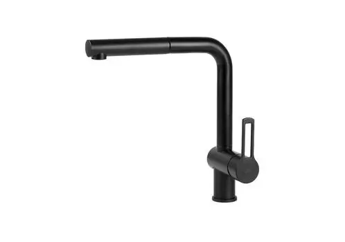 Смеситель Paffoni Ringo RIN180NO для мойки черный матовый