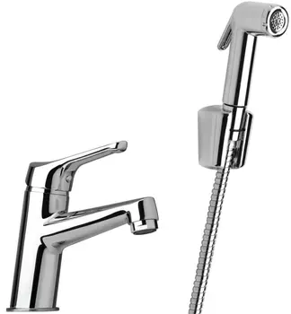 Смеситель Paini Bios 05CR205/574 для раковины, с гигиеническим душем